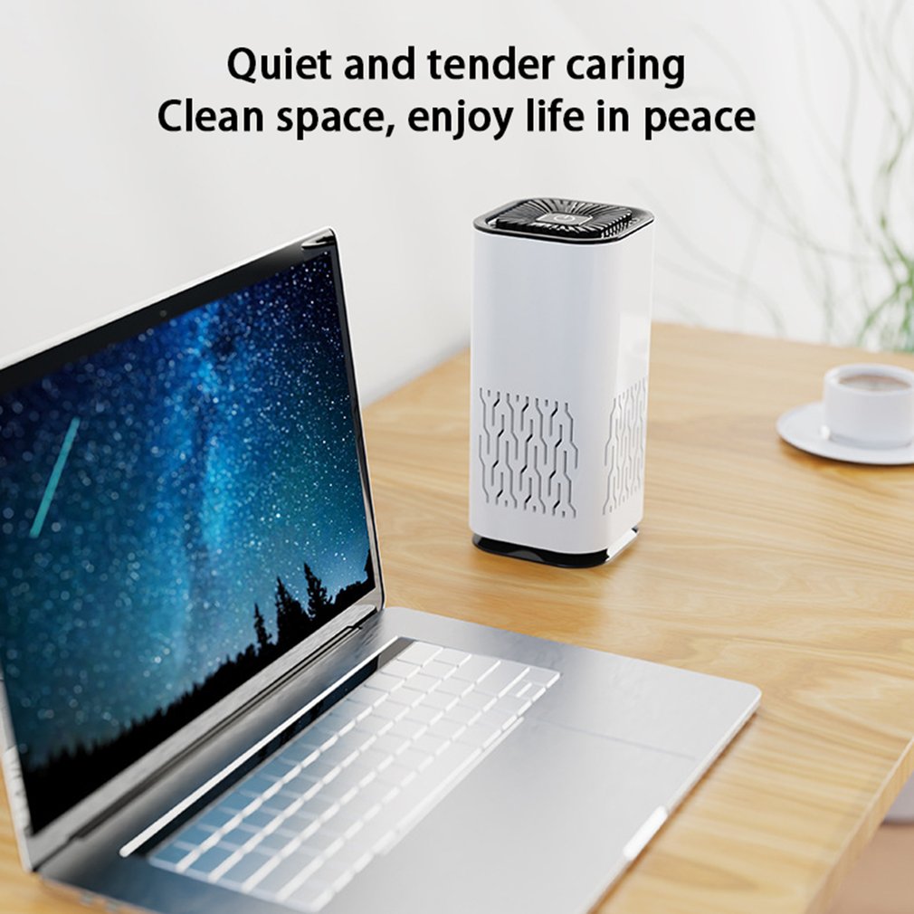 Mini Car Air Purifier Ionizer – Remove Smoke, Dust & Odors