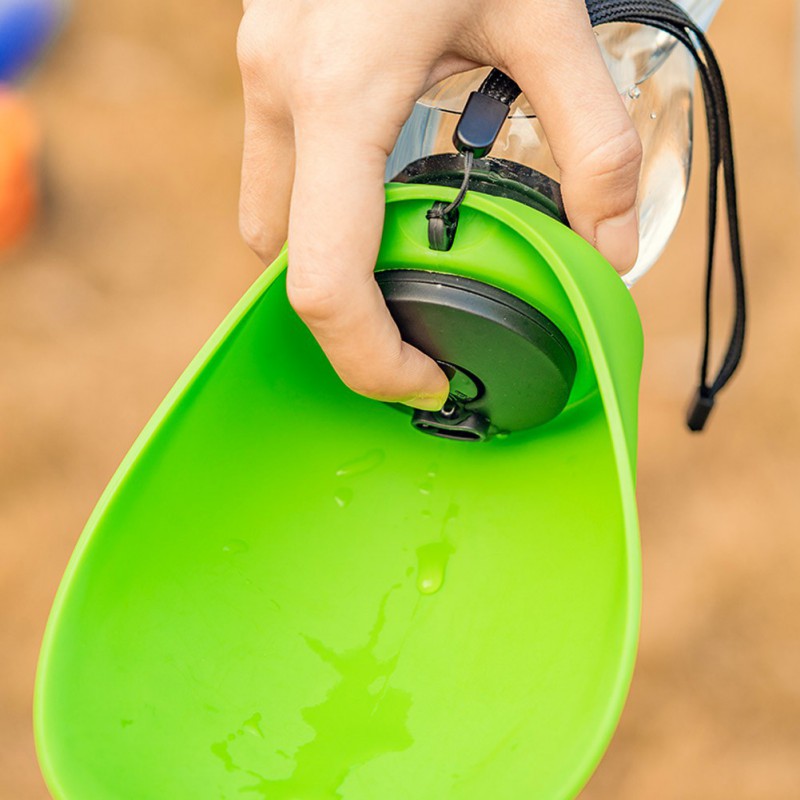 2-in-1 Portable Dog Water Bottle & Bowl – No-Spill Pet Hydration Dispenser