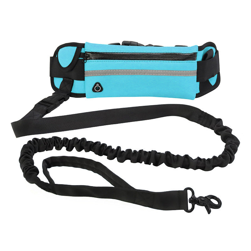 Hands Free Dog Running Leash – Shock Absorbing Waist Belt for Medium & Large Dogs