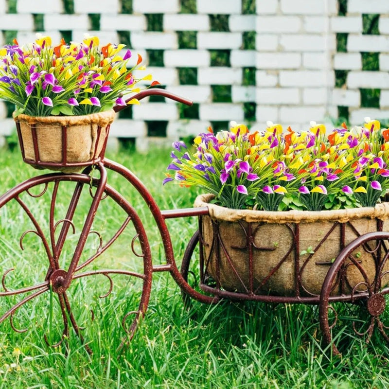 Long Stem Calla Lily Fake Flowers – Indoor Planter & Porch Decoration
