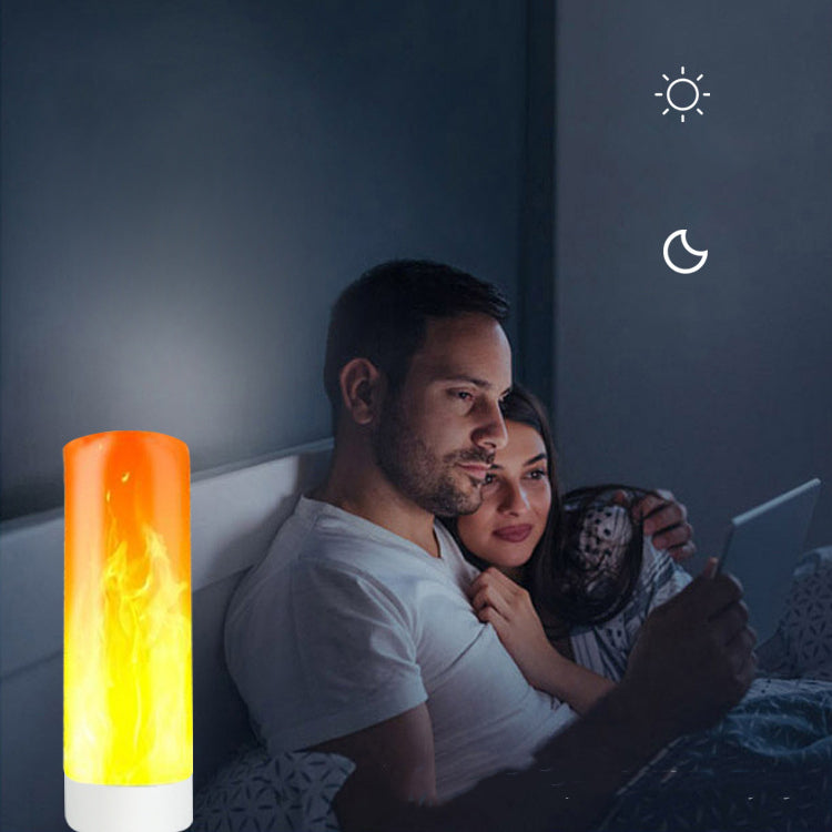 LED Flickering Flame Light USB Lamp – Atmosphere Night Light | Camping & Cozy Room Decor