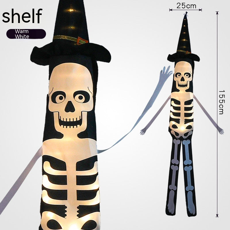 Haunted Halloween Skull Frame LED Light – Horror Festival Decorative Night Lamp Glow