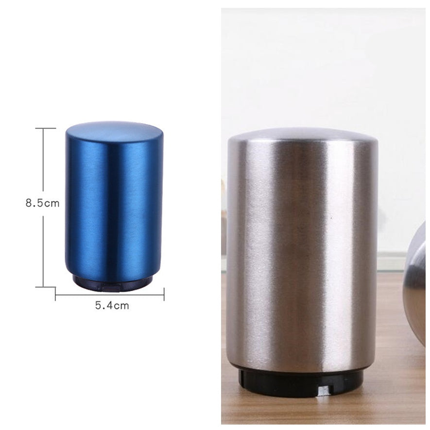Automatic Beer Bottle Opener – Brushed Metal Magnetic Bar Tool for Home & Kitchen