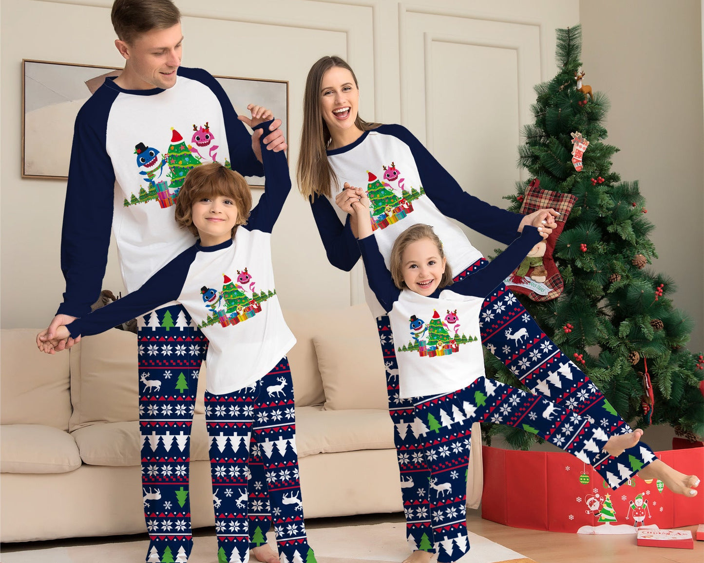 Family Matching Christmas Pajamas Set – Holiday Nightwear Outfit