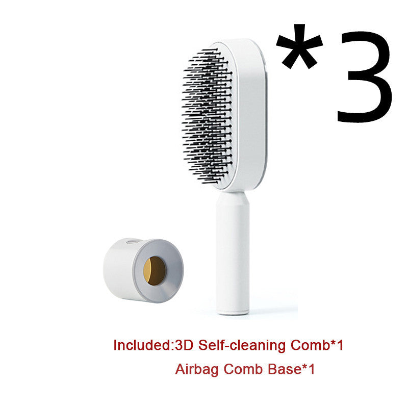 Self-Cleaning Hair Brush – Detangling & Smoothing with One-Click Hair Removal