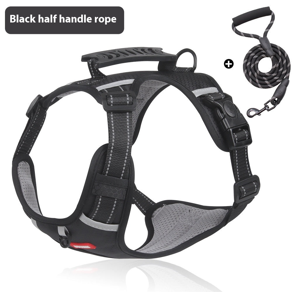 No Pull Dog Harness Reflective Chest Strap Pet Walking Safety Control Harness