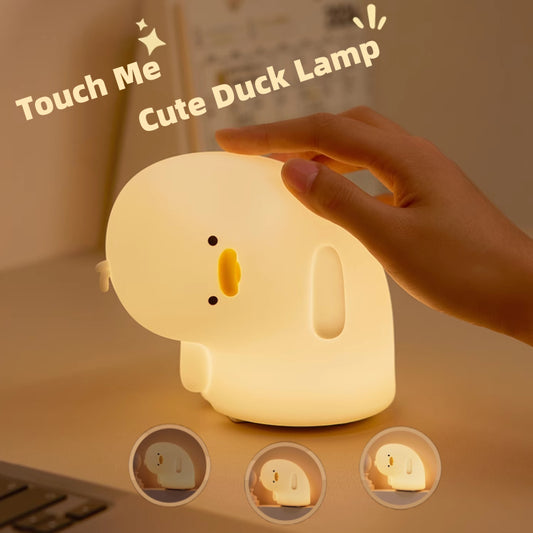 Duck LED Night Light – Cute Soft Lamp for Kids, Baby & Bedroom Decor