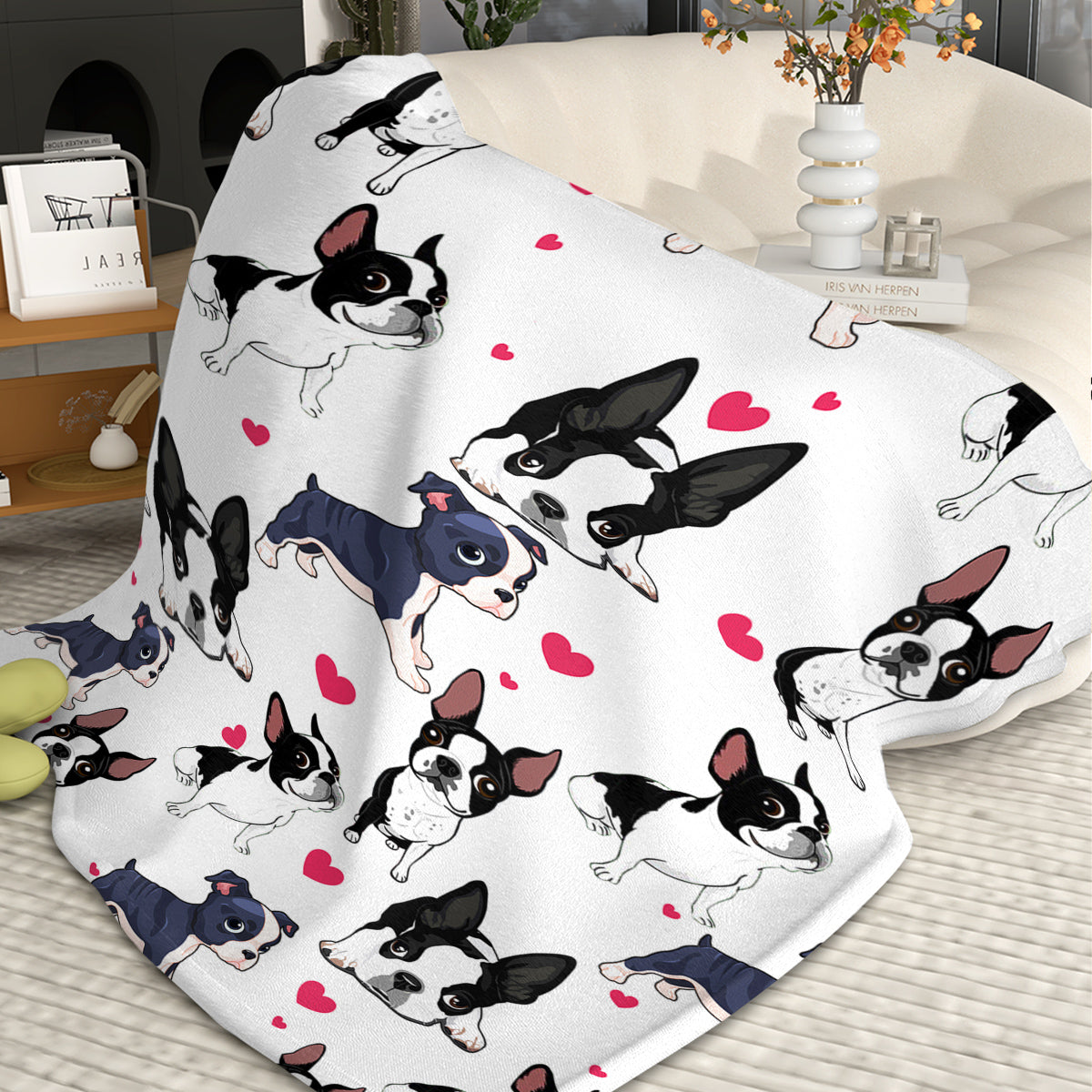 Cozy Fleece Dog Blanket – Perfect Snuggle Throw for Small & Large Dogs on bed, sofa, or couch
