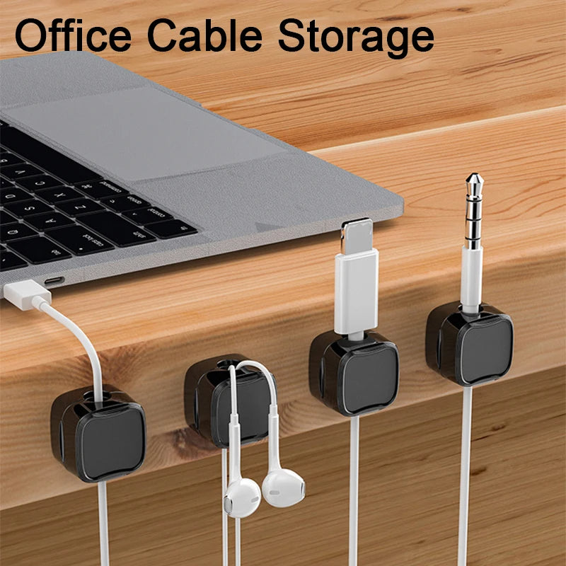 Desk Wire Organizer – Magnetic Cable Clip for Clutter-Free Workstations