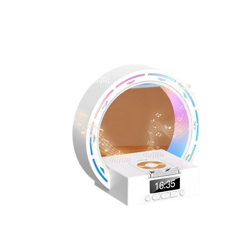 Smart Bedside Light with Speaker – Wireless Charger, Alarm Clock & LED Lamp