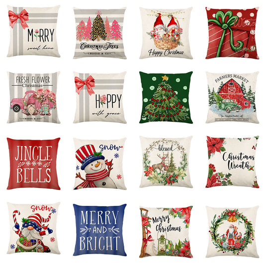 Festive Snowflake Cushion Covers for Holiday Home Décor