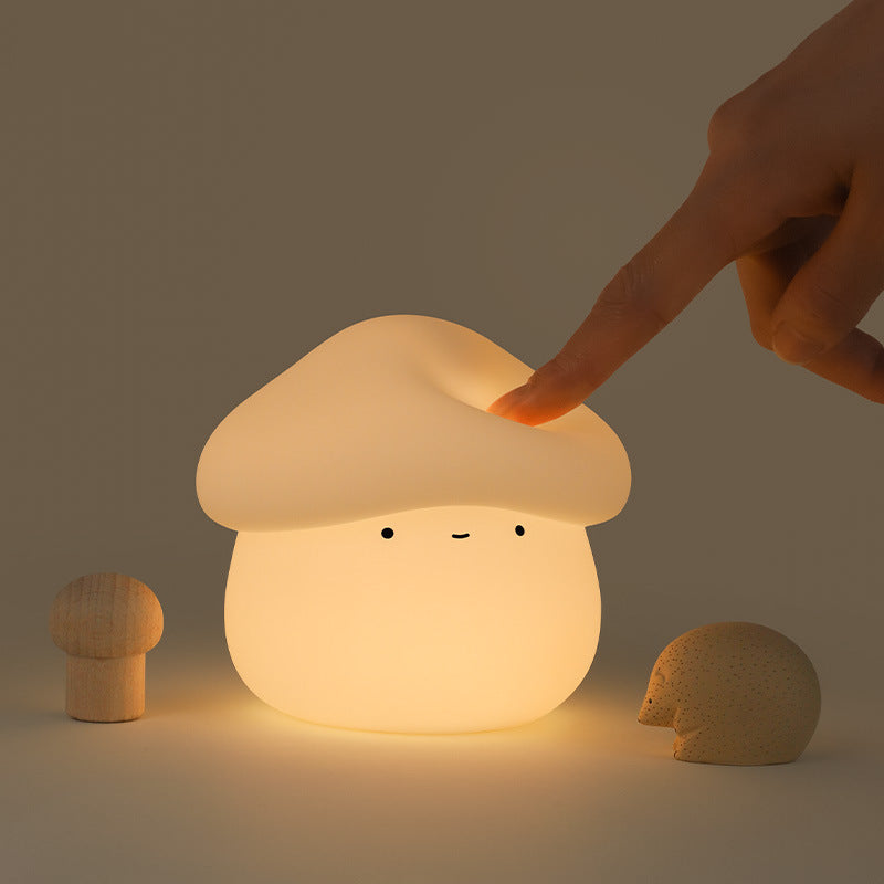 Silicone Mushroom Night Light – Adorable Bedside Lamp for Kids & Adults