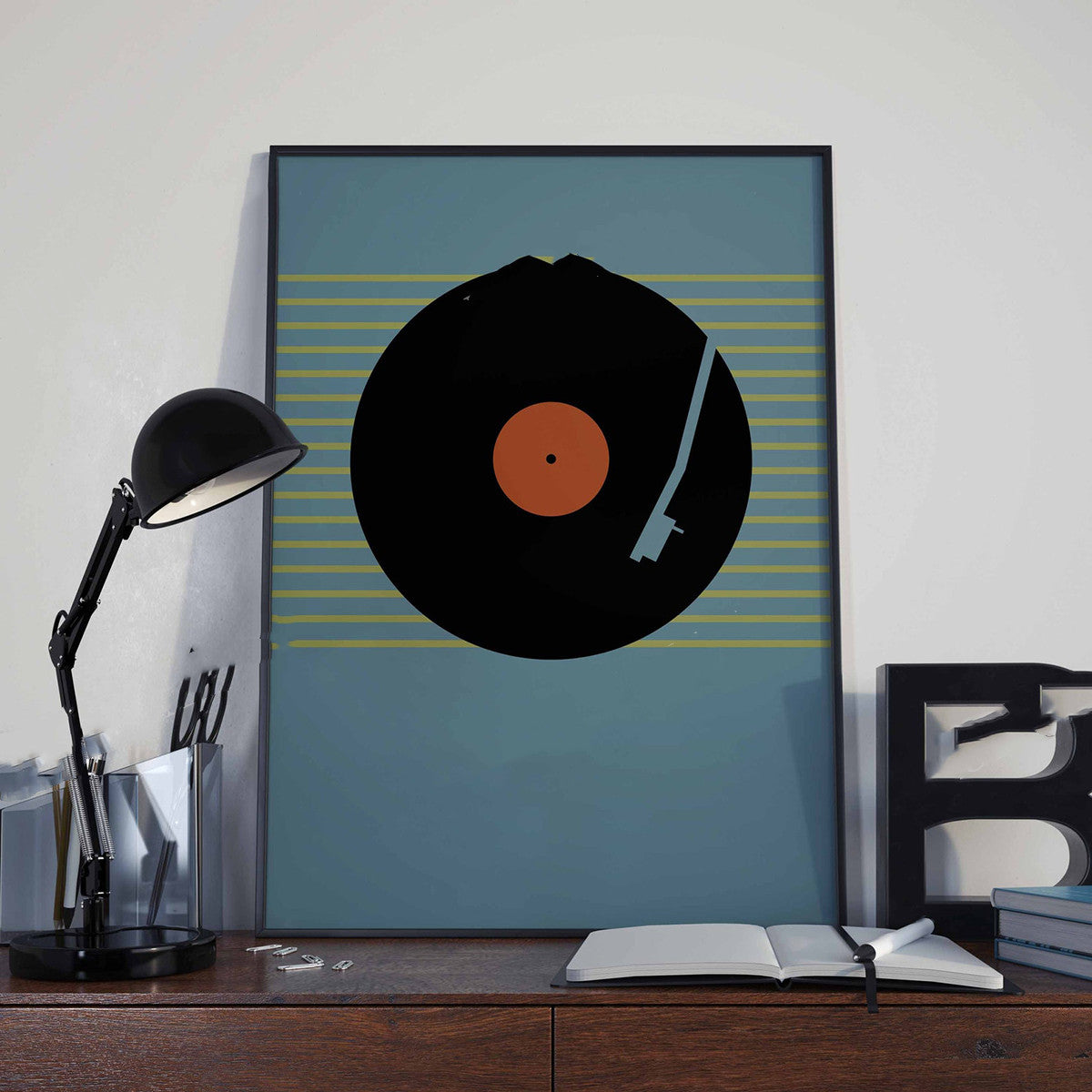 Aesthetic Music Wall Art Print – Vinyl Record Inspired Decor for Bedroom & Living Room
