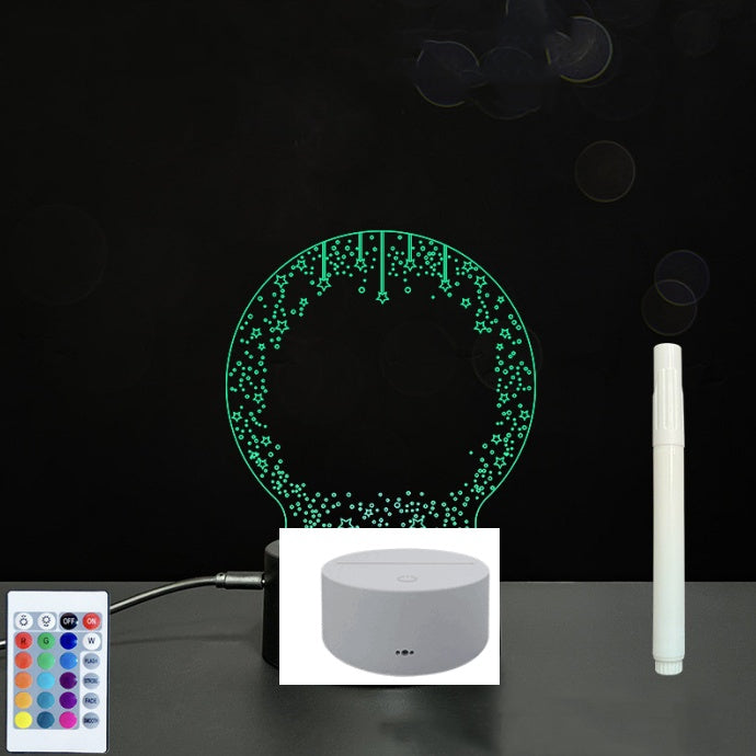 Glow Writing 3D Acrylic Board – LED Message Night Light for Notes, Reminders & Home Decor