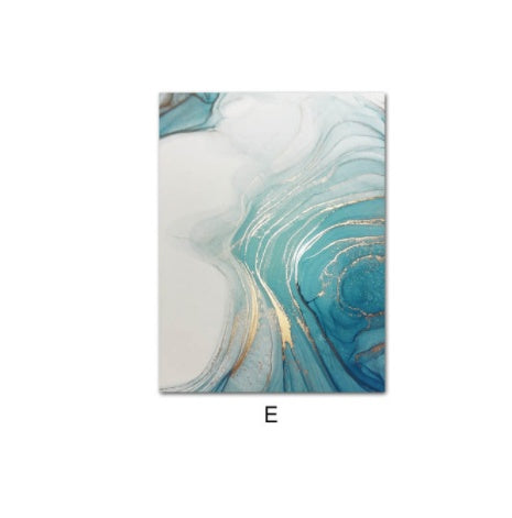 Luxury Abstract Fluid Art Poster – Canvas Wall Picture for Modern Home Decor