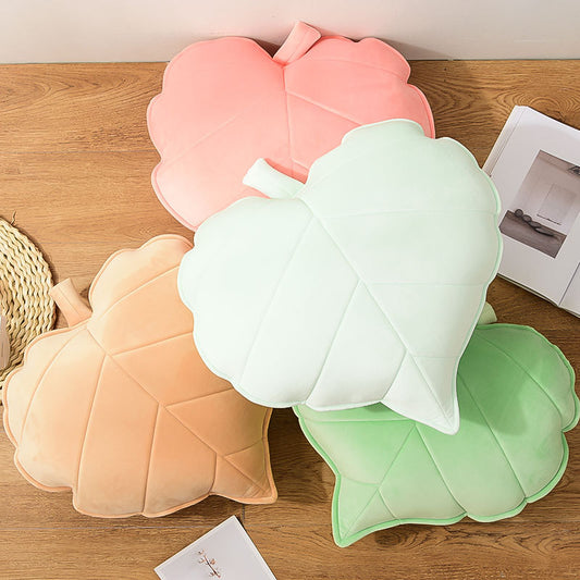 Stylish Heart Leaf Throw Cushion – Sofa Bed Pillow for Modern Home & Kids Room Decor
