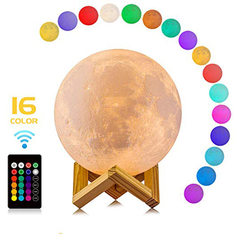 Aesthetic Moon Night Light 3D Lamp – Romantic LED Table Lamp Gift
