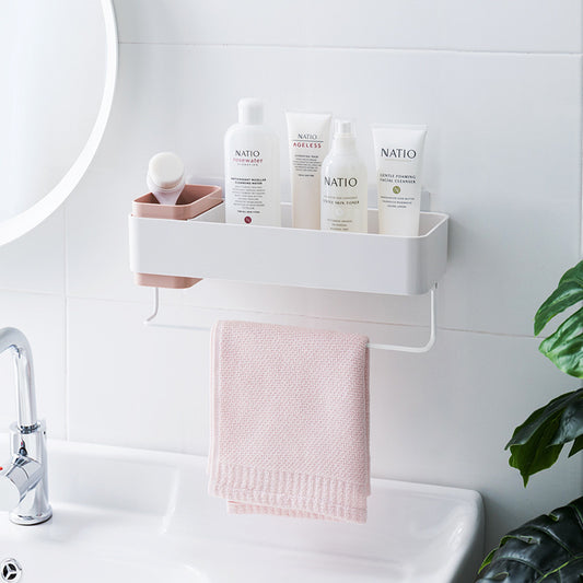 Bathroom Racks Wall Mounted – Heavy‑Duty Storage Organizer for Toiletries