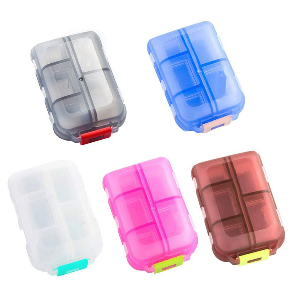 Moisture Proof Pill Organizer – 10 Grid Portable Medicine Box for Travel & Daily Health Use