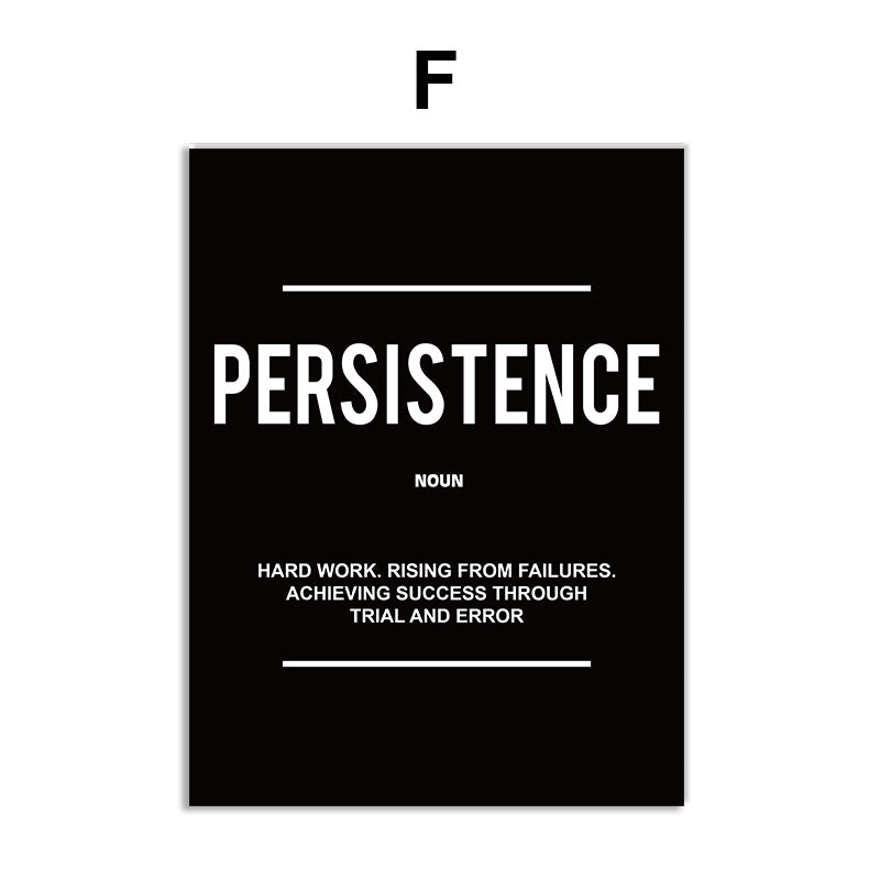 Inspirational Wall Art Canvas – Motivational Quotes Decor for Home & Workspace