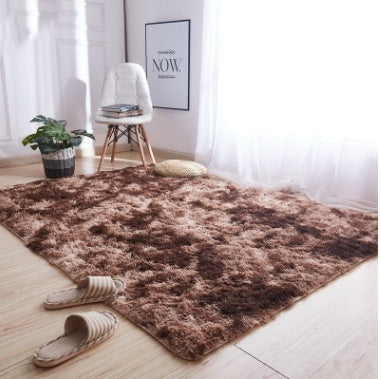 Aesthetic Tie-Dye Rug Carpet – Gradient Soft Floor Mat for Bedroom & Living Room Decor