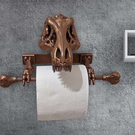 Metal Dinosaur Tissue Holder Toilet Paper - Rack For Bathroom / Kitchen Decor