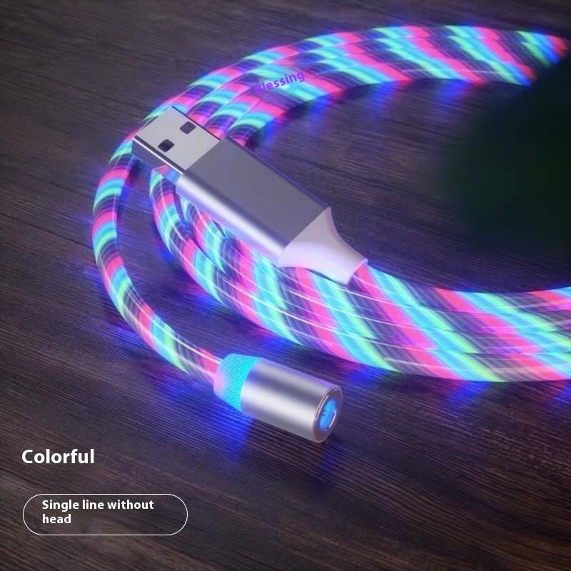 Magnetic Fast Charging Cable – LED Streamer USB Type-C & Micro USB Charger for All Devices