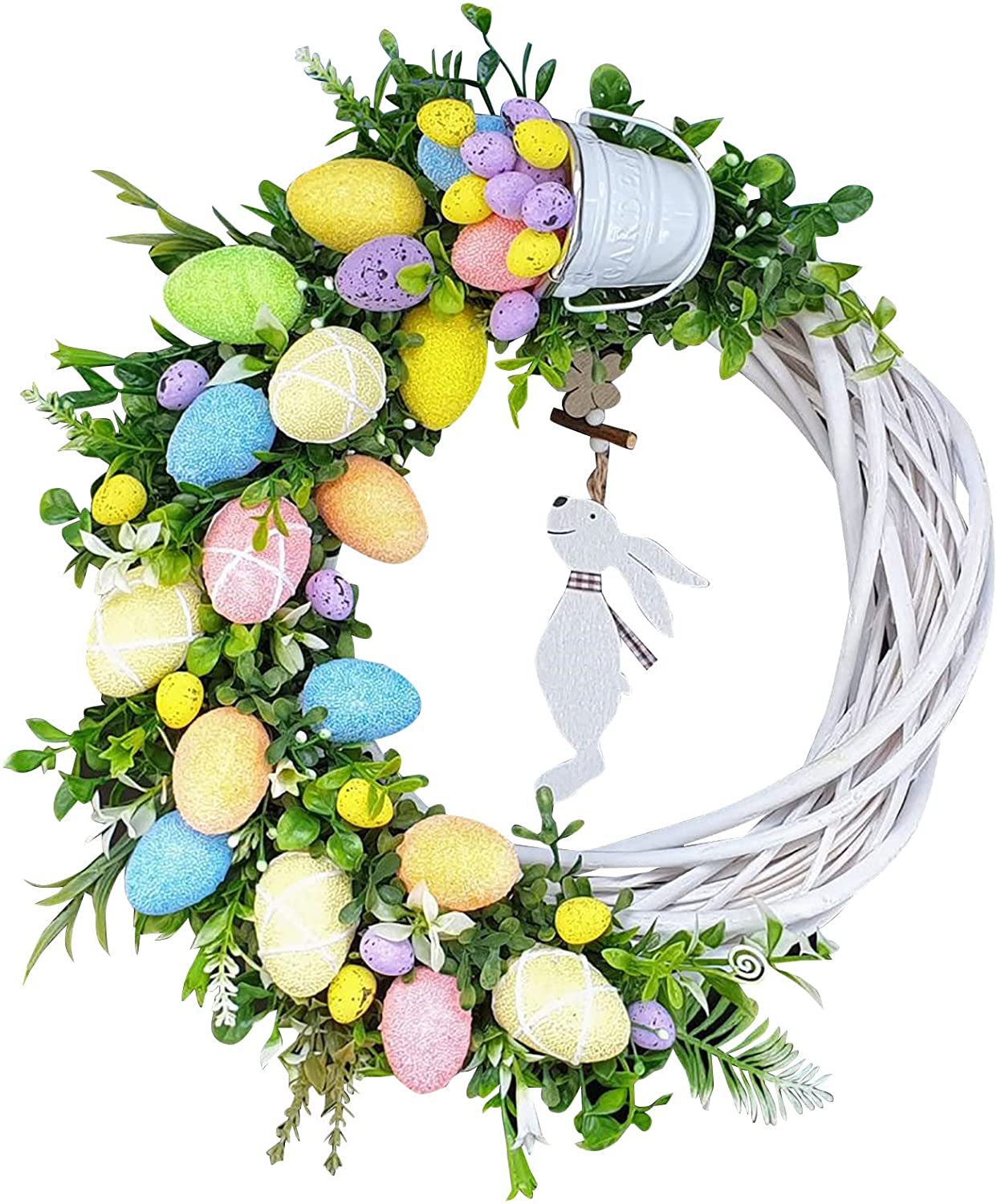 Spring Easter Bunny Garland Hanging Decor | Holiday Party Home Wall Decoration Props