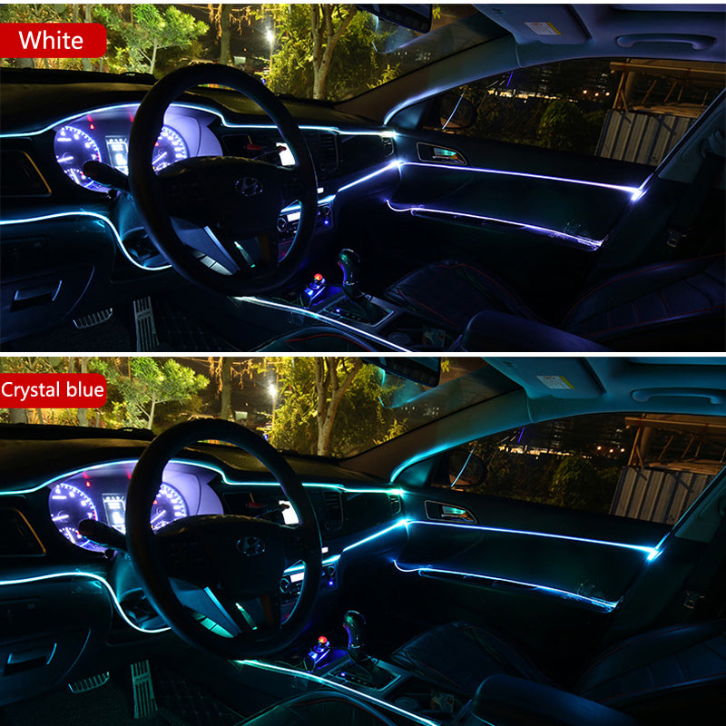 Car Ambient LED Strip Lights – RGB USB Neon Kit for Stylish Interior & Night Vibes