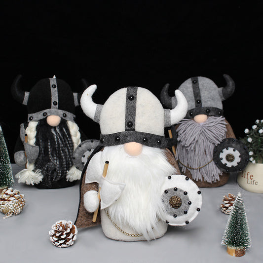 Christmas Plush Faceless Old Man Doll | Holiday Home Decor Ornament for Shelf & Table