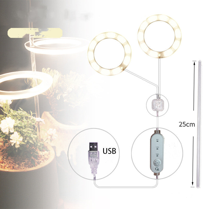 Portable LED Grow Lamp for Plants – Full Spectrum Indoor Plant Light