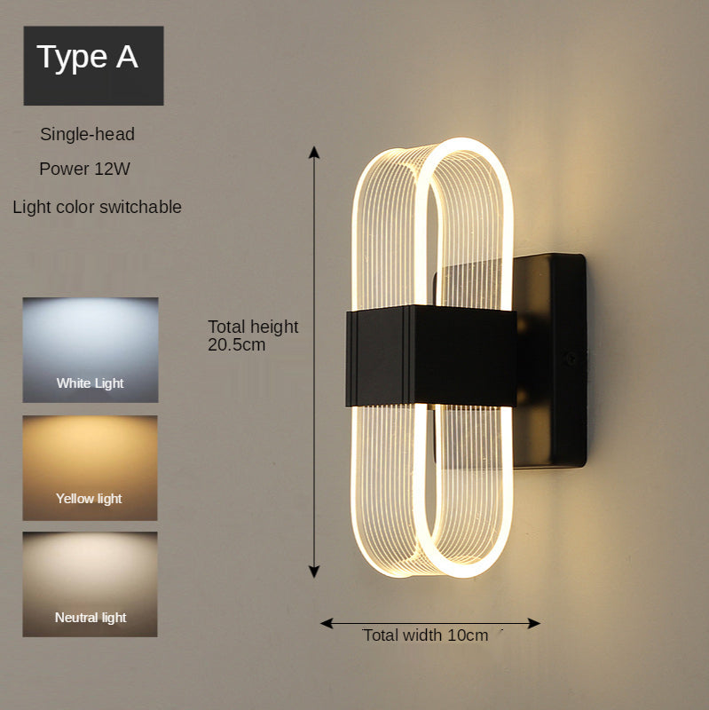 Nordic Style Wall Lamp – Golden Modern Lighting Fixture for Cozy Decor