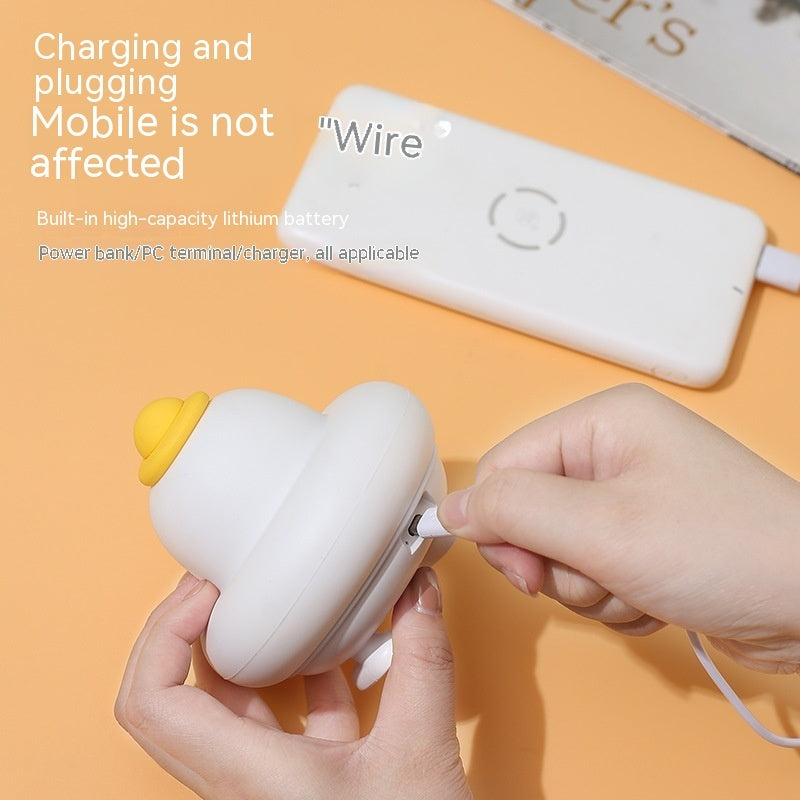 Decorative LED Silicone Night Lamp Rechargeable Soft Glow Kids Sleep & Bedroom Light