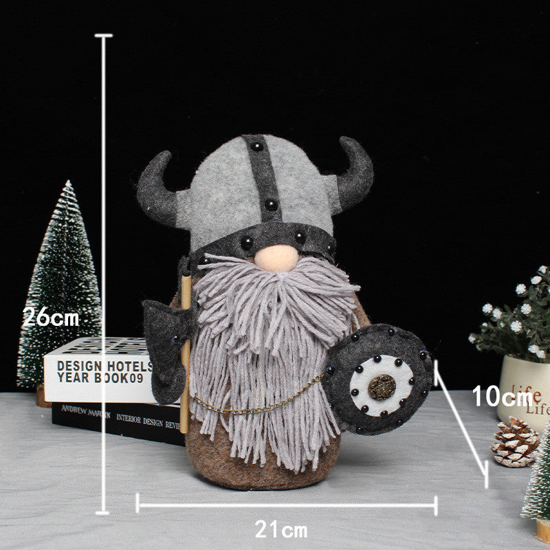 Christmas Plush Faceless Old Man Doll | Holiday Home Decor Ornament for Shelf & Table