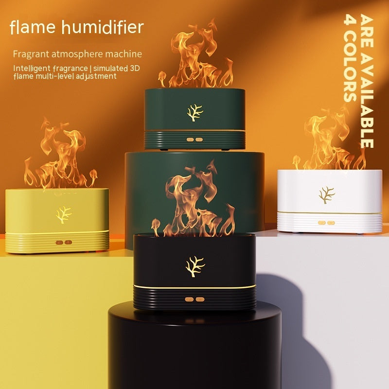 USB Flame Humidifier – Soothing Mist & Cozy Glow