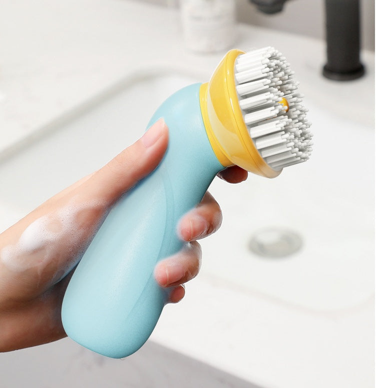 Pet Bath Brush with Massaging Bristles – Easy Clean Grooming Tool