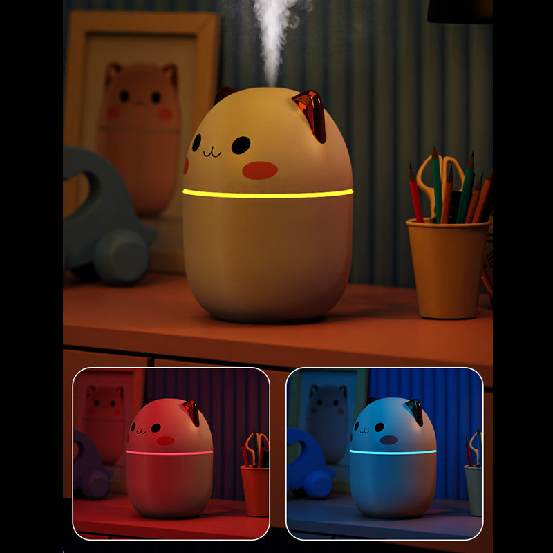Cat Mini Air Humidifier – USB Cool Mist Diffuser for Bedroom, Office & Car Use