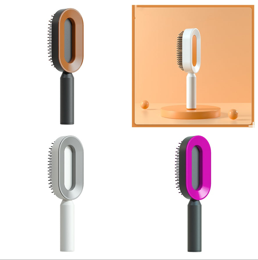Self-Cleaning Hair Brush – Detangling & Smoothing with One-Click Hair Removal