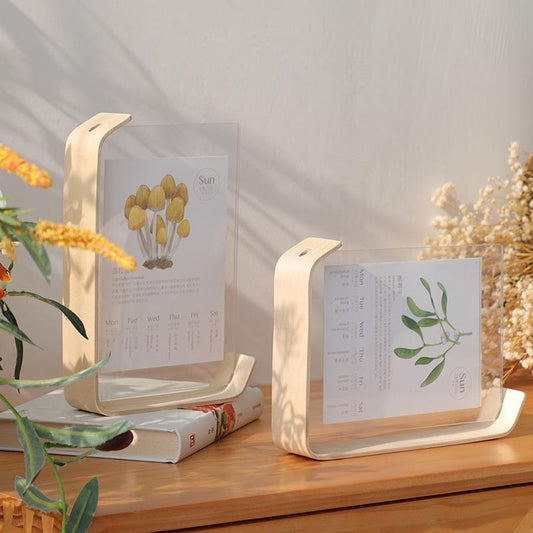 Modern Acrylic Wooden Photo Frame – DIY Herbarium Display | Wedding & Home Memory Frame