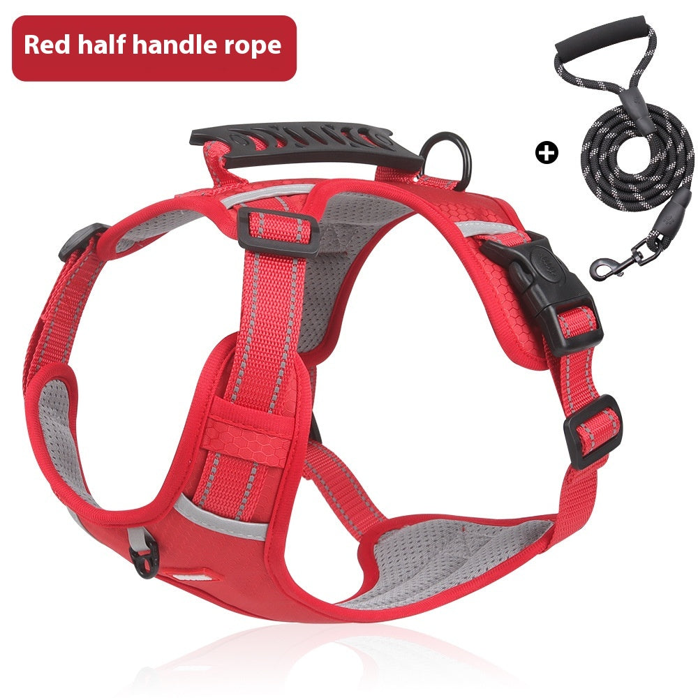 No Pull Dog Harness Reflective Chest Strap Pet Walking Safety Control Harness