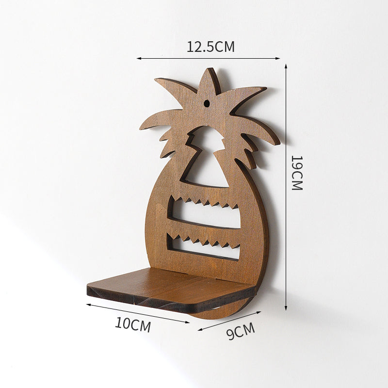 Wooden Wall Planter – Hydroponic Plant Shelf for Home Decor