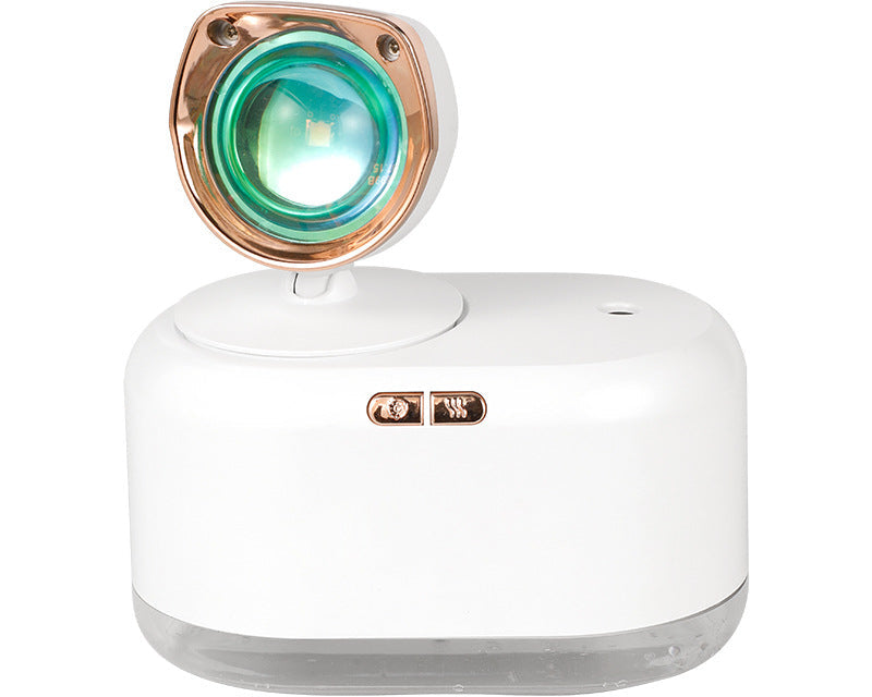 2-in-1 Mini Wireless Sunset Lamp & Humidifier – 300ML Mist Maker