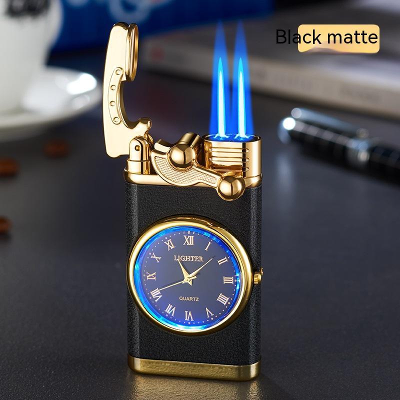 Electric Watch Lighter Men – Windproof Blue Flame Creative Wrist Watch Lighter Gift