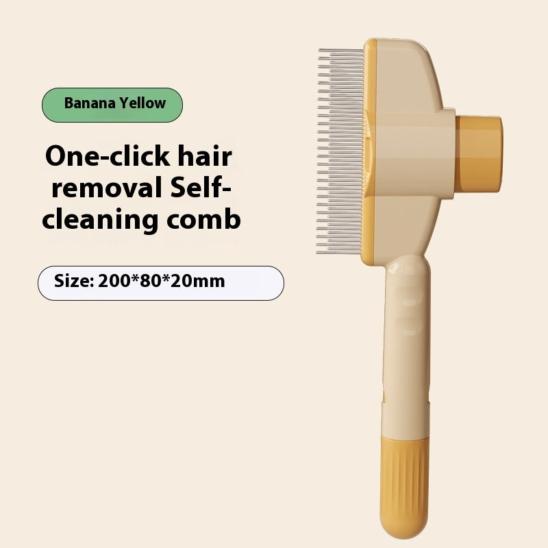 Premium Pet Grooming Comb | Easy-Clean Deshedding Tool for Dogs & Cats