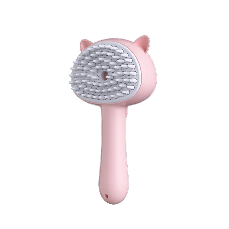 Smart Pet Grooming Brush with Mist – Self Cleaning Dog & Cat Detangling & Deshedding Comb