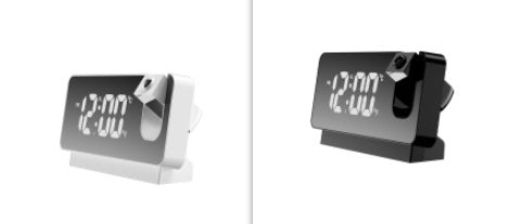 Smart LED Projection Alarm Clock – Mirror Display Digital Clock for Bedroom