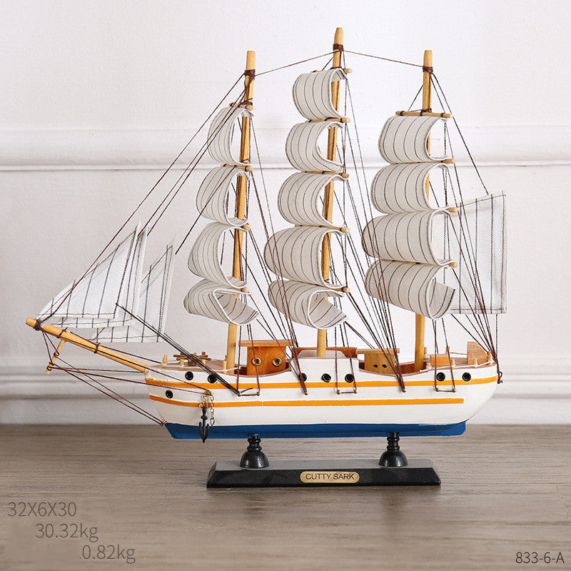 Coastal Sailing Home Decor – Creative Craft Ornament for Modern Interior Design
