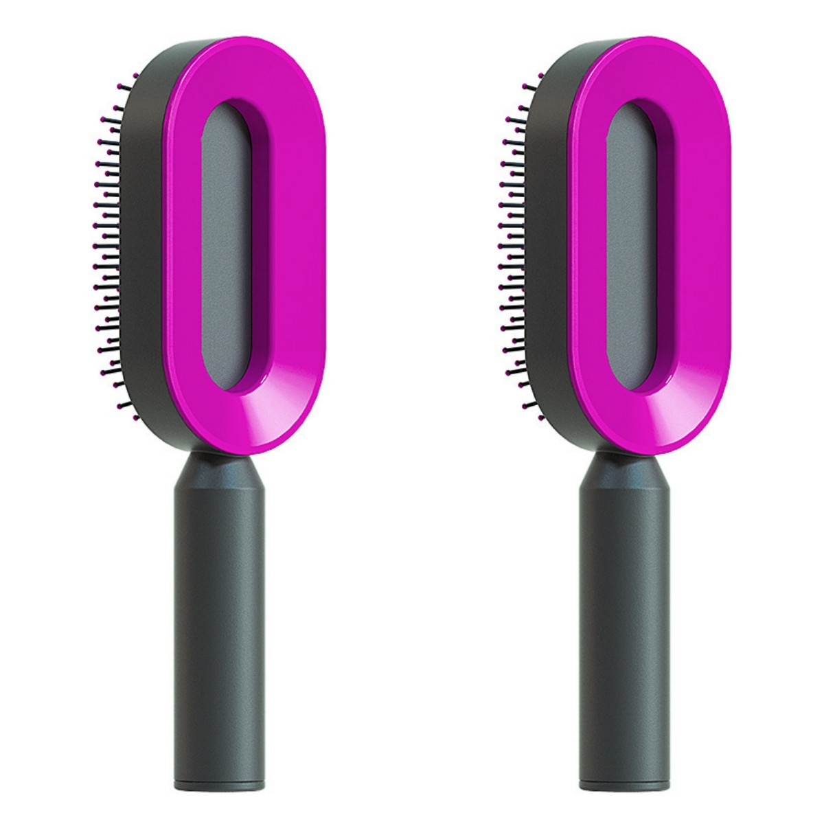 Self-Cleaning Hair Brush – Detangling & Smoothing with One-Click Hair Removal