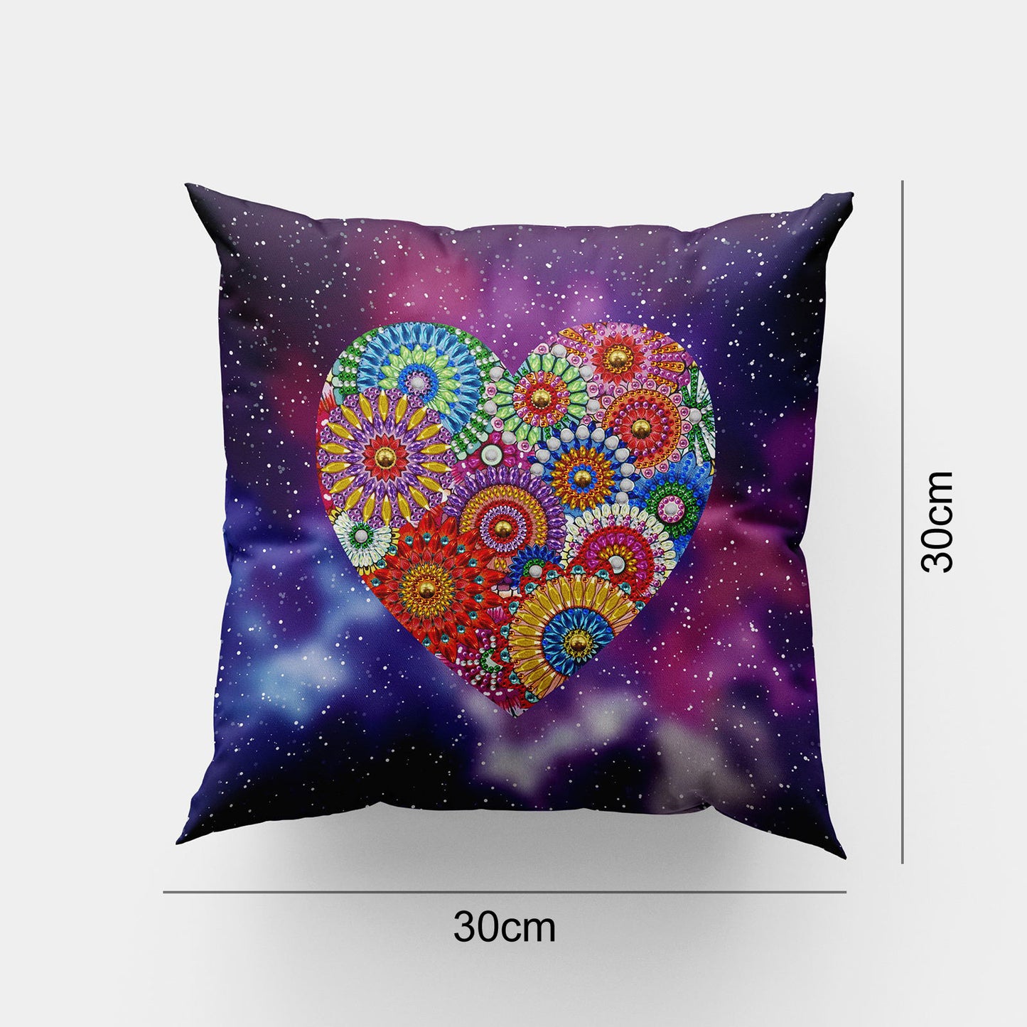 Boho Mandala Throw Pillow Cushion Cover | Spiritual Home Decor for Yoga Meditation Room