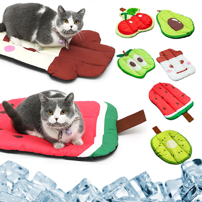 Pet Cooling Pad – Ice Silk Dog Mat, Summer Cat Rug, Washable Cooling Bed